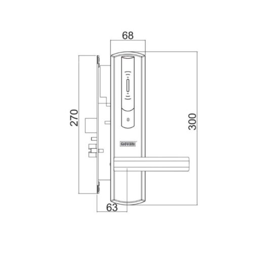 Thông số khóa khách sạn GIOVANI GSL-156C136