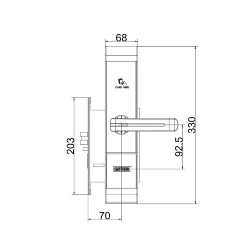 Thông số khóa khách sạn GIOVANI GSL-89C87