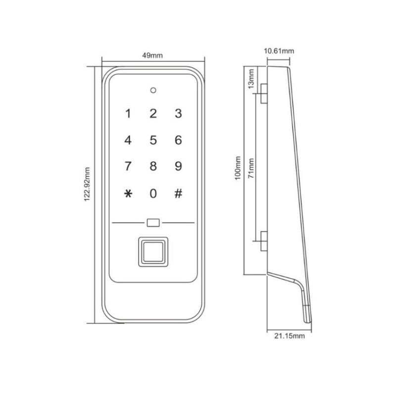 Thông số khóa tủ Locker GIOVANI GSL-A72 Thông số khóa tủ Locker GIOVANI GSL-A72