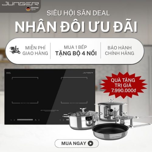 Bếp từ đôi Junger CEJ-200-II lắp âm