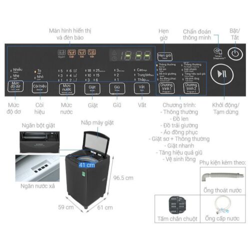 kich thuoc may giat lg turbodrum inverter 10 kg t2310vs2b