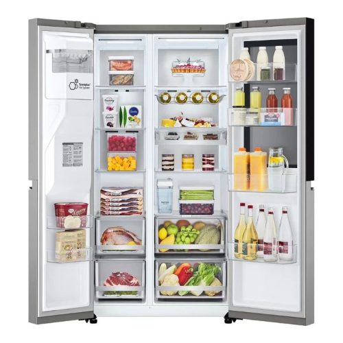 hinh anh tu lanh 2 canh side by side inverter 635 lit lg gr g257sv