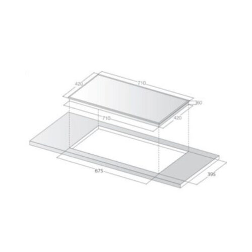 Bếp từ đôi Lorca TA 1006 Plus 11 Kích thước Bếp từ đôi Lorca TA 1006 Plus