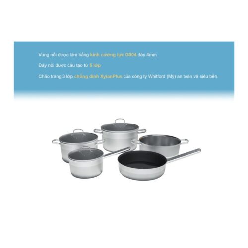 Bộ nồi đun Lorca TA 5012 3 Bộ nồi đun Lorca TA 5012