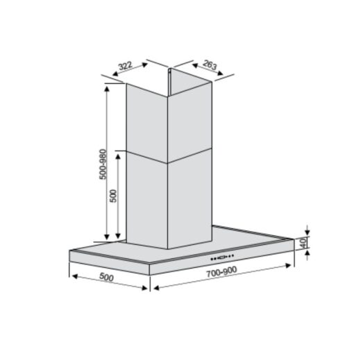 Thiết kế của Máy hút mùi Lorca TA 6007P-70/90