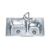Chậu rửa bát inox 2 hố Lorca TA-7740