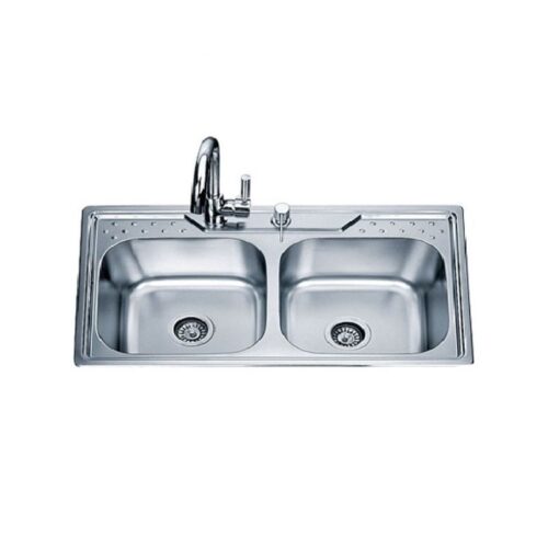 Chậu rửa bát inox 2 hố Lorca TA-8348