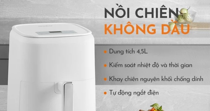 Nồi chiên không dầu Lorca 4-5 lít