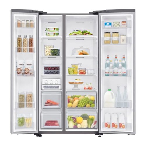 hinh anh tu lanh 2 canh side by side inverter 680 lit samsung rs62r5001m9 sv