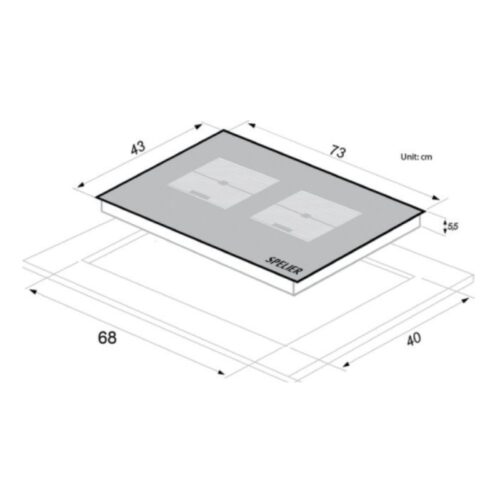 Thiết kế của Bếp từ đôi Spelier SPM 868i Plus