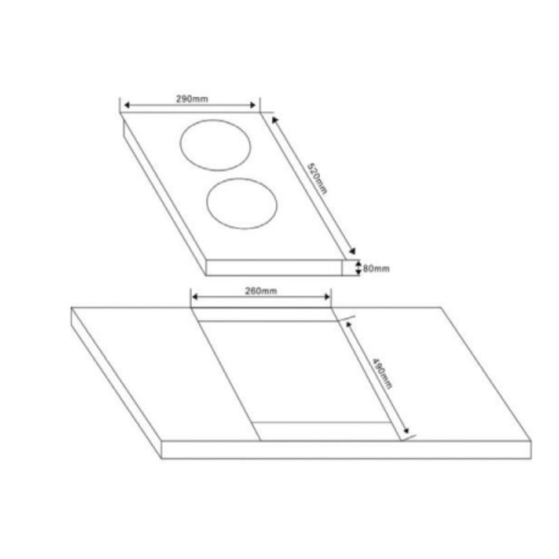 Bếp từ đôi Spelier Domino SPM 660I lắp âm 4 Thiết kế của Bếp từ Domino Spelier SPM 660I