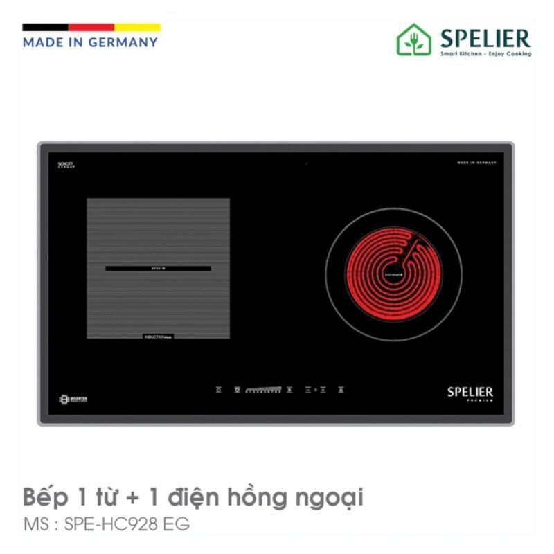 Bếp từ kết hợp hồng ngoại Spelier SPE HC 928EG lắp âm 3 Hình ảnh bếp từ kết hợp hồng ngoại Spelier SPE HC 928EG lắp âm