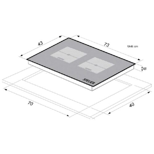 Bếp từ đôi Spelier SPM 888 V lắp âm 7 Thông số kĩ thuật bếp từ đôi Spelier SPM 888 V lắp âm