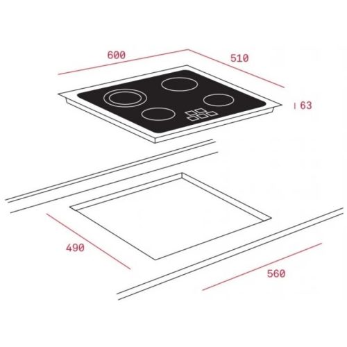 Bếp điện Teka TR 6420 40239022 5 kich thuoc bep dien teka tr 6420 40239022