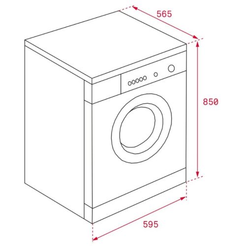 Máy giặt sấy Teka TKD 1610 WD 40874450 4 kich thuoc may giat say teka tkd 1610 wd 40874450