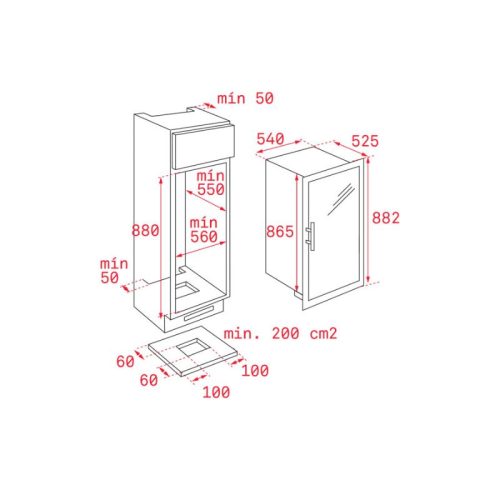 Tủ rượu Teka RVI 35 40682500 4 kich thuoc tu ruou teka rvi 35 40682500