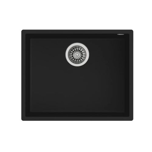 Chậu rửa SQUARE 50.40 TG 3½ C/REB SF NEGRO 115230020
