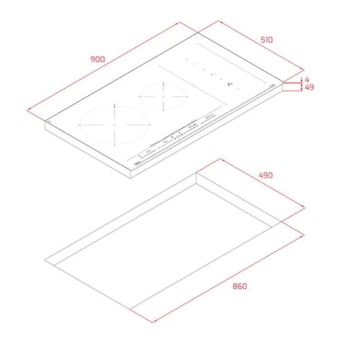 Bếp từ lắp âm Teka IZS 96700 MST 112500033 4 kich thuoc bep tu lap am teka izs 96700 mst 112500033