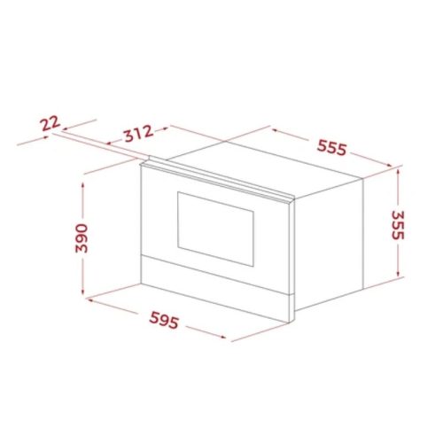 Lò vi sóng TEKA ML 8220 BIS L SM 112030004 6 Kích thước lò vi sóng TEKA ML 8220 BIS L SM 112030004
