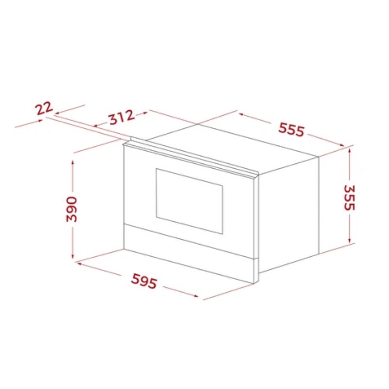 Kích thước lò vi sóng TEKA ML 8220 BIS L SM 112030004 Kích thước lò vi sóng TEKA ML 8220 BIS L SM 112030004