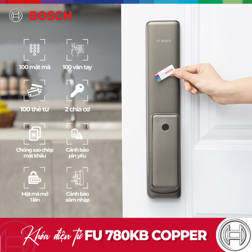 Khóa cửa điện tử Bosch FU 780KB Copper