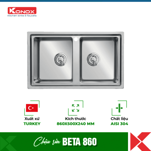 Chậu rửa bát Konox Turkey Beta 860