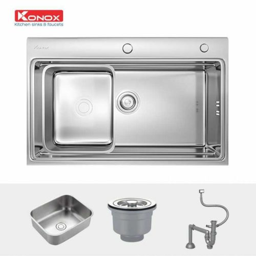 Chậu rửa bát Konox European KN7548SO 3 chau rua bat overmount sink kn7548so va phu kien 1 768x768 optimized
