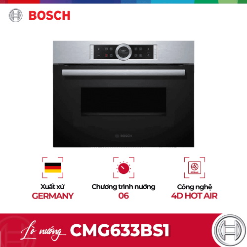 Lò nướng kết hợp vi sóng Bosch CMG633BS1