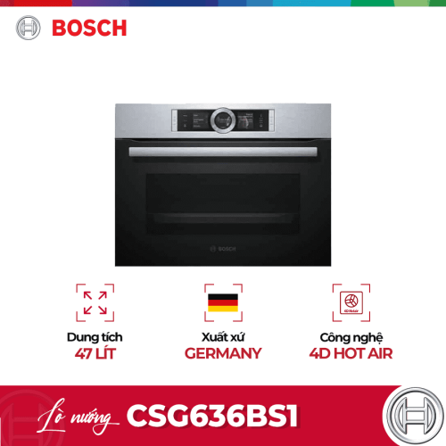 Lò nướng kèm hấp Bosch CSG636BS1