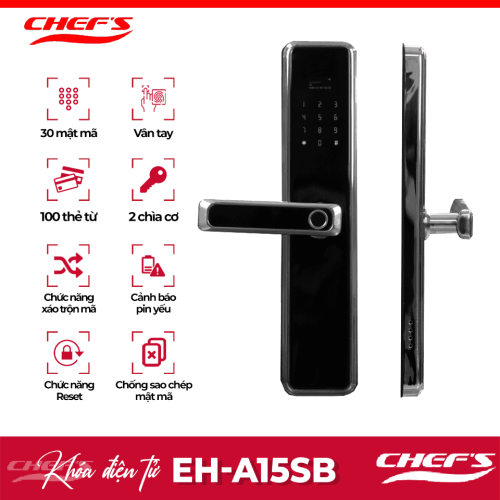 Khoá vân tay Chefs EH-A15SB