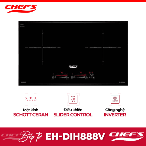 Bếp từ đôi Chefs EH-DIH888V