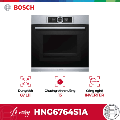 Lò nướng kết hợp vi sóng Bosch HNG6764S1A
