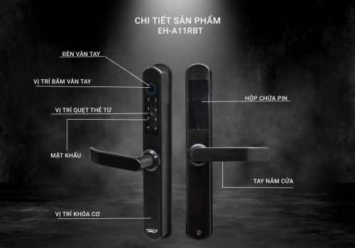 Khoá vân tay Chefs EH-A11RBT 4 khoa van tay chefs EH A11RBT 3