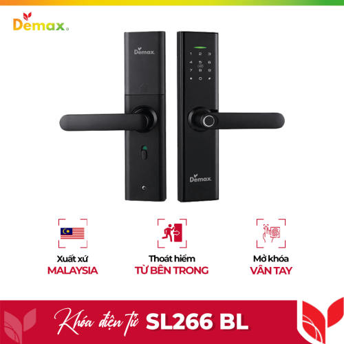 Khóa cửa điện tử Demax SL266 BL