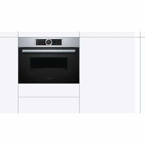 Thiết kế lò nướng kết hợp vi sóng Bosch CMG633BS1