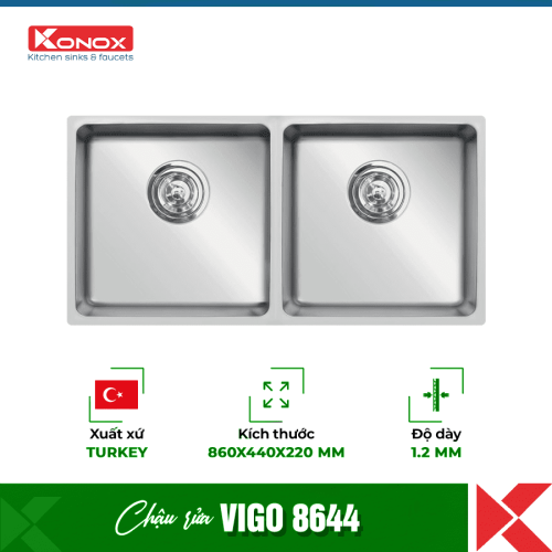 Chậu rửa bát Konox Turkey Vigo 8644