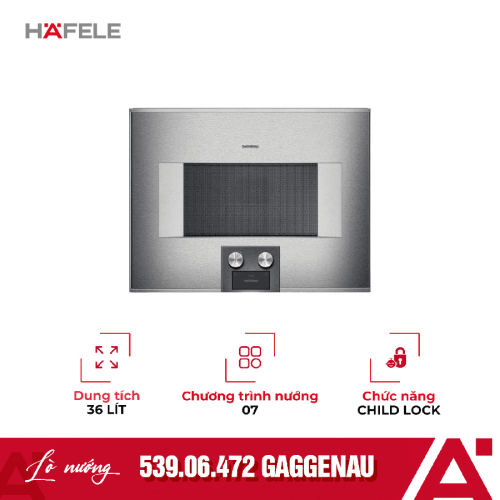 Lò nướng kết hợp vi sóng âm tủ Hafele GAGGENAU 539.06.472