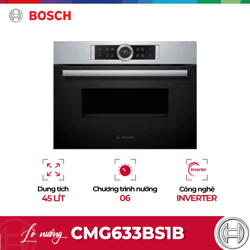 Lò nướng kết hợp vi sóng Bosch CMG633BS1B