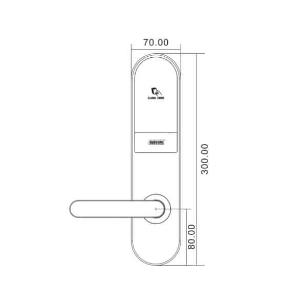 Kích thước của Khóa điện tử thông minh Giovani GSL-T503 Kích thước của Khóa điện tử thông minh Giovani GSL-T503