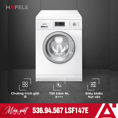 Máy giặt sấy Hafele Smeg LSF147E 536.94.567