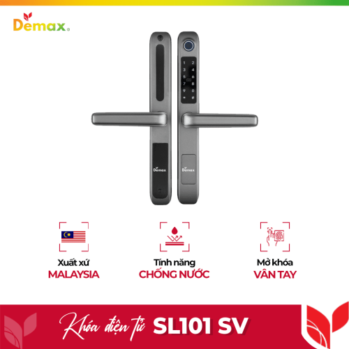 Khóa cửa điện tử chống nước Demax SL101 SV