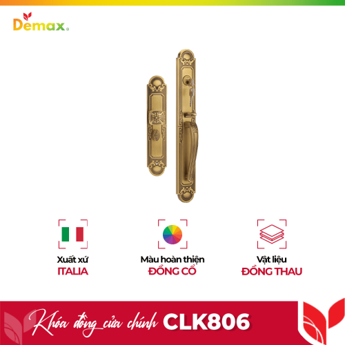 Khóa đồng đại sảnh Demax CLK806
