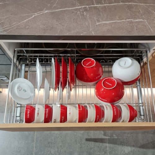 Rổ Đựng Chén Đĩa Cappella 800mm Hafele 549.08.013 5 Ảnh thực tế Rổ Đựng Chén Đĩa Cappella 800mm Hafele 549.08.013