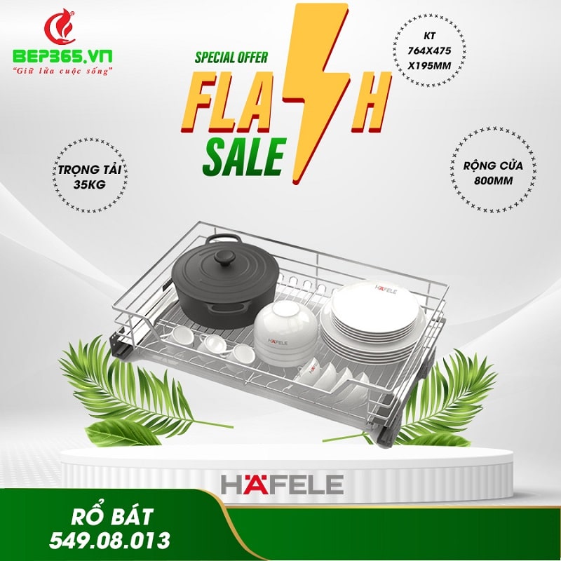 Rổ Đựng Chén Đĩa Cappella 800mm Hafele 549.08.013 Rổ Đựng Chén Đĩa Cappella 800mm Hafele 549.08.013