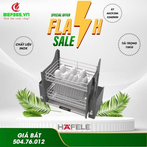 Bộ rổ bát đĩa Hafele Lento 504.76.012