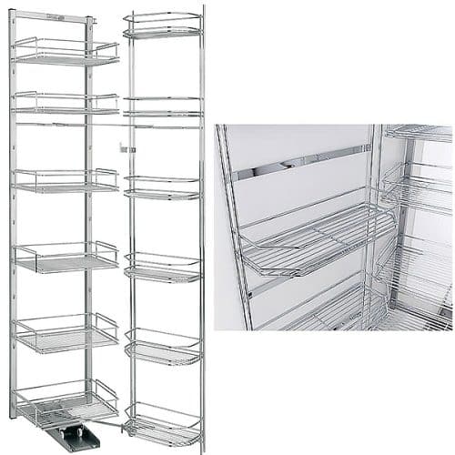 Rổ kéo 6 tầng Wire basket, rộng 600mm Hafele 545.94.142 3 Rổ kéo 6 tầng Wire basket, rộng 600mm Hafele 545.94.142