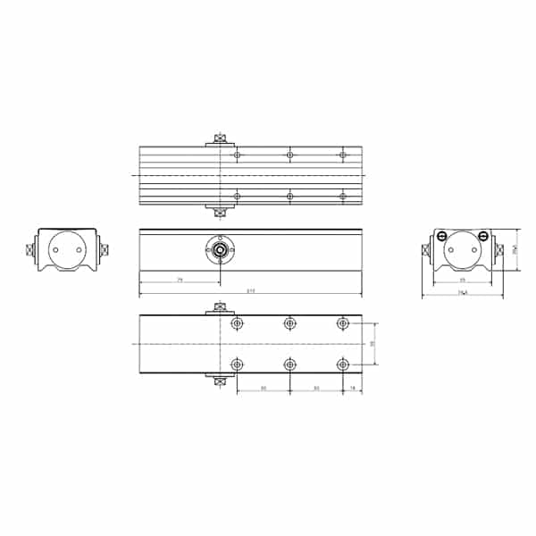 Kích thước của Tay đẩy hỏi cùi chỏ 100Kg EN2-5 Hafele 931.77.139 Kích thước của Tay đẩy hỏi cùi chỏ 100Kg EN2-5 Hafele 931.77.139