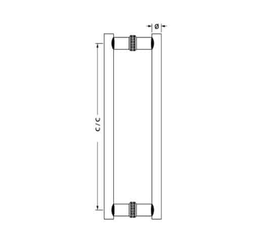 Tay nắm kéo chữ H dài 1200mm Hafele 903.08.506 3 Kích thước của Tay nắm kéo chữ H dài 1200mm Hafele 903.08.506