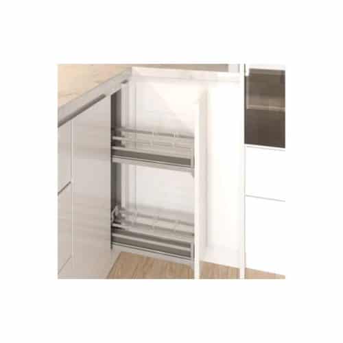 Bộ rổ gia vị Hafele Omero 549.20.891 200mm (trái) 4 Bộ rổ gia vị Hafele Omero 549.20.891 200mm (trái)