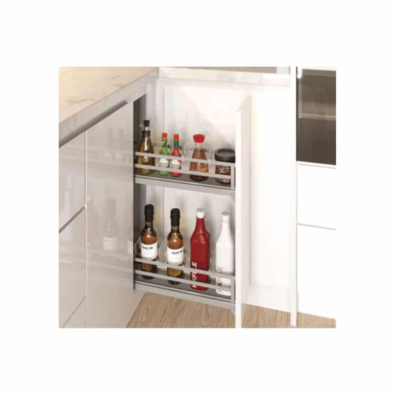 Bộ rổ gia vị Hafele Omero 549.20.891 200mm (trái) Bộ rổ gia vị Hafele Omero 549.20.891 200mm (trái)